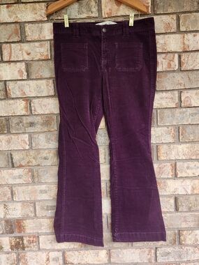 G.H. Bass & Co. Corduroy Flare Pants in Deep Plum
